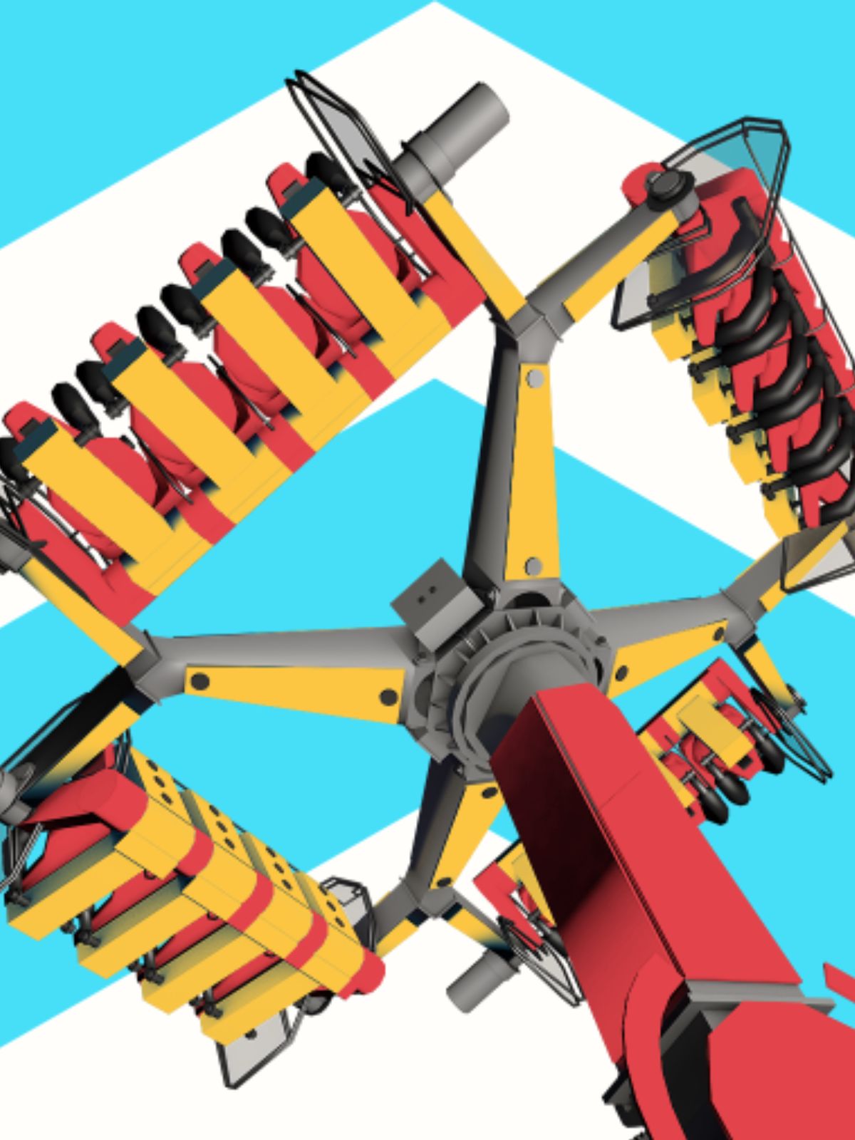 Build and manage your own amusement park with Funfair Ride Simulator 4 for free.