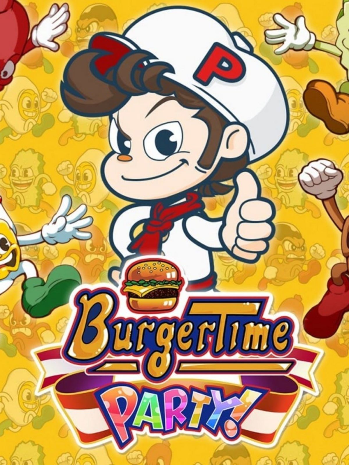 Play as a professional chef in BurgerTime Party! for free